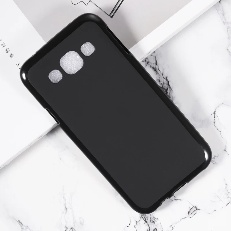 Black Для samsung Galaxy E5 гелевый Пудинг силиконовый защитный чехол для телефона для samsung Galaxy E5 Мягкий ТПУ чехол - Цвет: Black