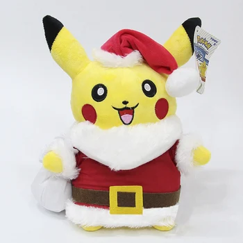 

Takara Tomy Pokemon Stuffed Pikachu Santa Claus Plush Doll Toys for Kids Christmas Gifts
