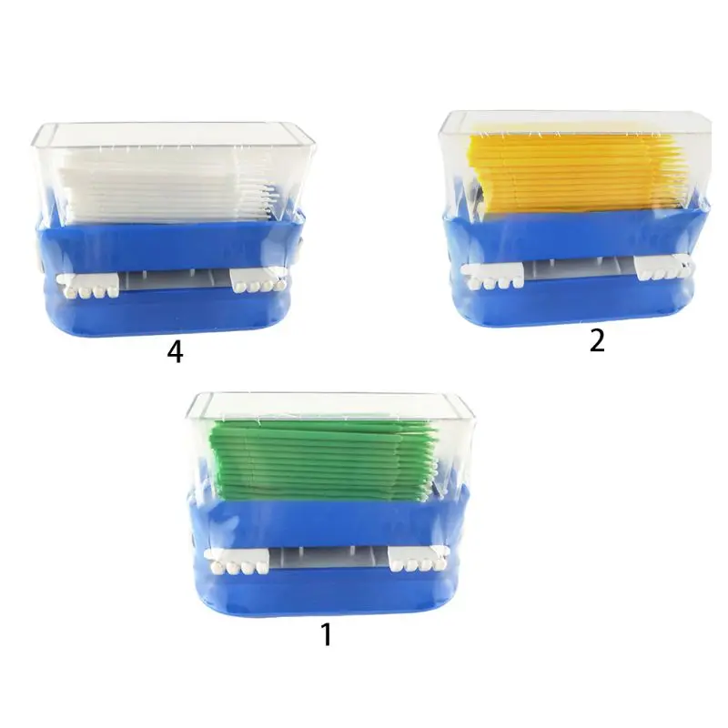 

Multipurpose Dental Disposable Micro Applicator Tip Bendable Sticks Brush Dispenser with Storage Box Case Splitters Dispenser