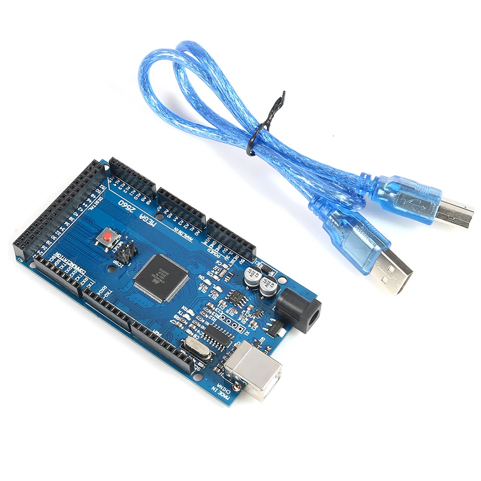 Плата MEGA2560 Mega 2560 R3 REV3 ATmega2560 16AU CH340G высококачественный линейный USB кабель