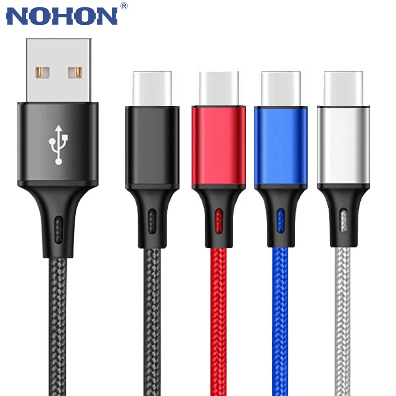 USB Type C Кабель Зарядное Устройство Для Samsung S10 S20 Plus A50 A30 Xiaomi Mi 9 10 Redmi Note 8 8T Pro Huawei P20 Lite