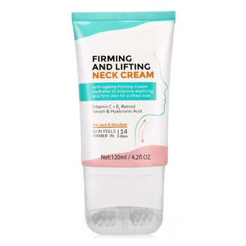 

Neck Cream Skin Firming Lifting Anti Wrinkle Cream Whitening Moisturizing Neck Serum with Massage Rollers