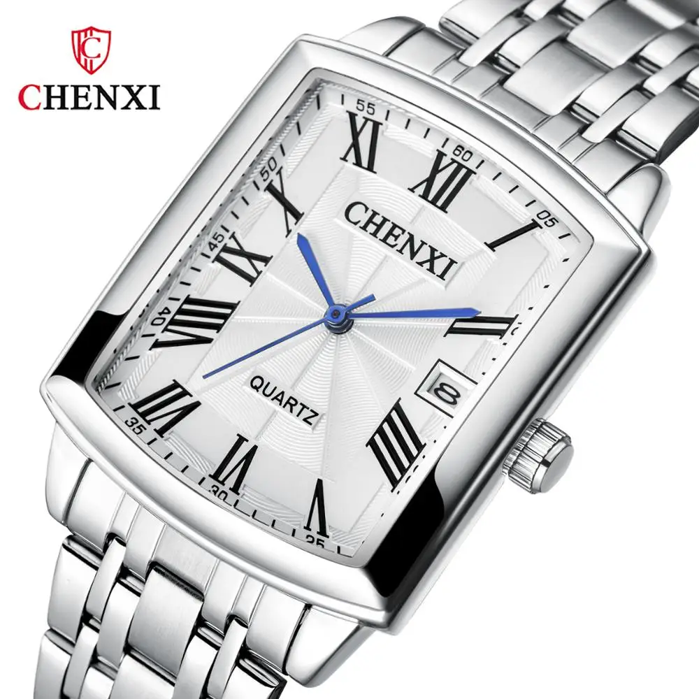 Fashion Couple Watches Women Men Watch Lover\'s Gift Clock Silver Stainless Steel Calendar Retro Classic Watch 3ATM Waterproof