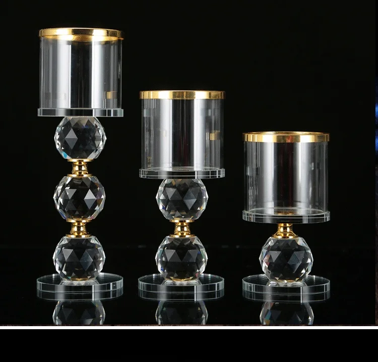 New Year Home Decor Decoration Candle Holder European Romantic Crystal Ornaments Creative Crafts Wedding Centerpieces Crystals New Year Home Decor Decoration Candle Holder European Romantic Crystal Ornaments Creative Crafts Wedding Centerpieces Crystals
