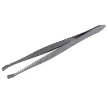 Горячая Профессиональная Красота из нержавеющей стали для удаления волос бровей Наклонный пинцет