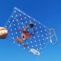 Sharkbang Kawai Transparent Cartoon Portable ID Credit Bank Bus Card Key Holder Cute Card Protective Case School Stationery 1