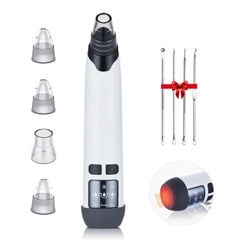 

Heating Blackhead Remover Vacuum Face Pore Cleaner Skin Care Black Head Vacuum Blackheads Cleaner Ance Pimple Removal Tool