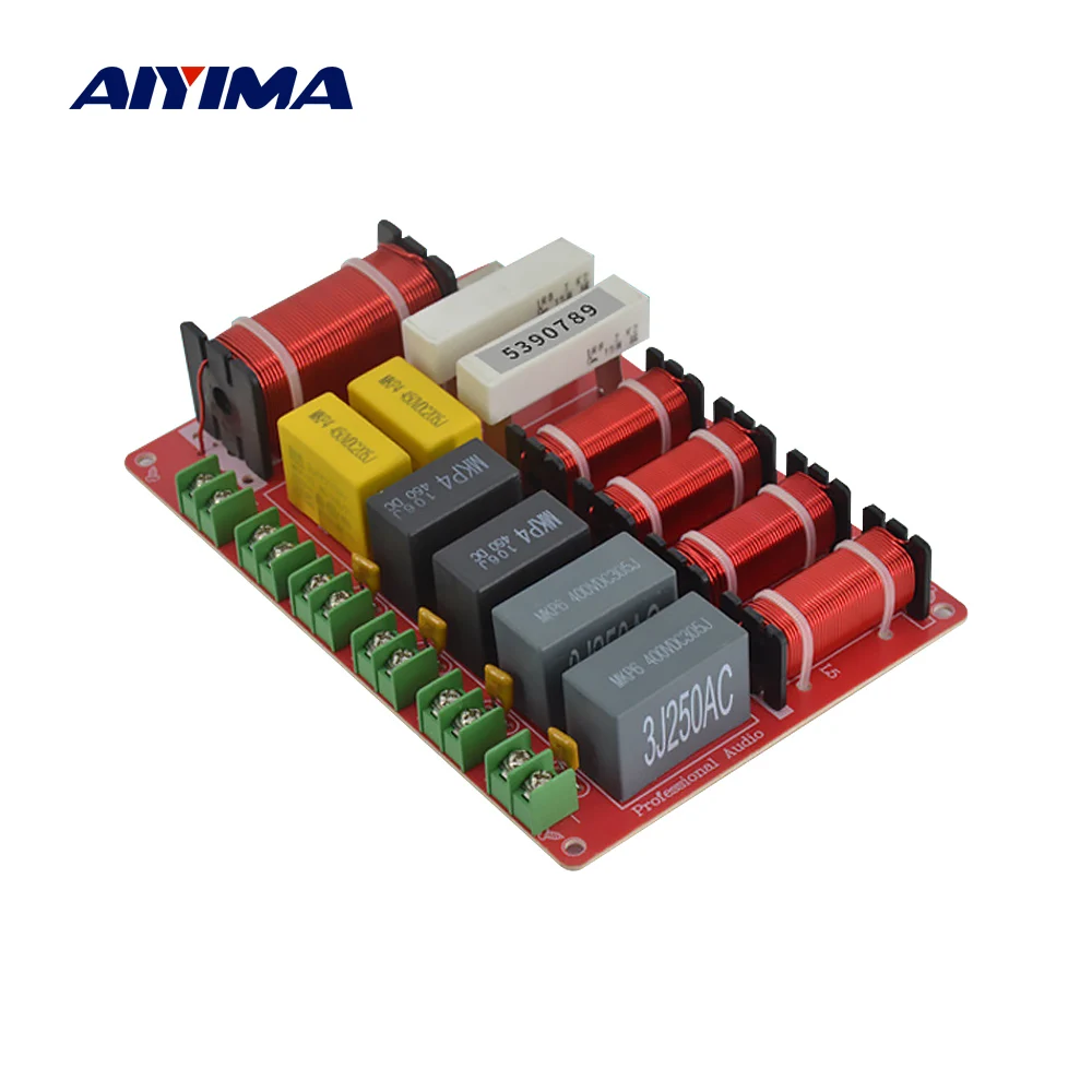 

AIYIMA 300 Вт 5-полосный кроссовер Audio 2 твитер 2 Средний 1 бас динамик делитель частоты фильтр «сделай сам» сценическое аудио домашний кинотеатр