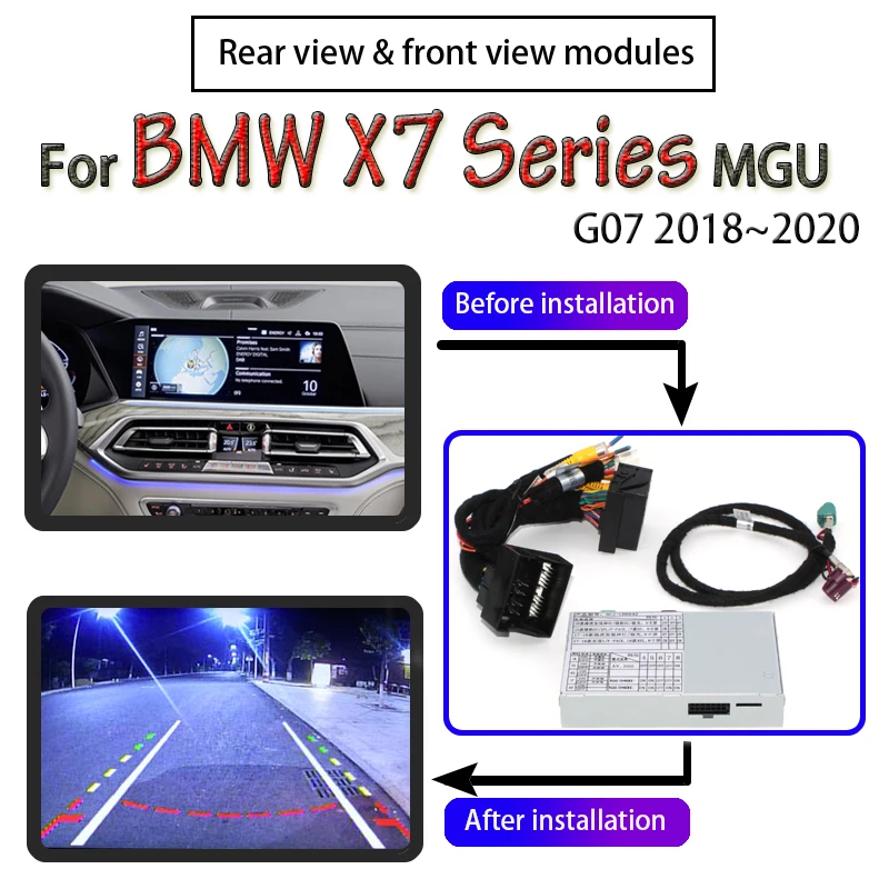 Модуль передней и задней камеры для BMW X7 G07 2018 ~ 2020 NBT EVO MGU интерфейс оригинальный