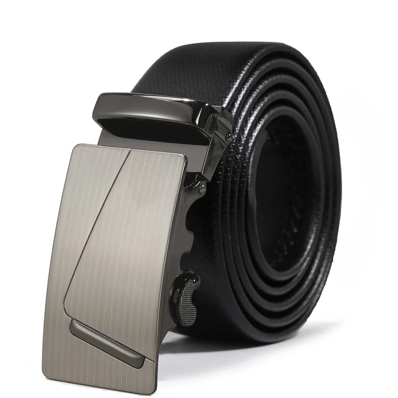 Мужской ремень из натуральной воловьей кожи с автоматической пряжкой|leather belts for