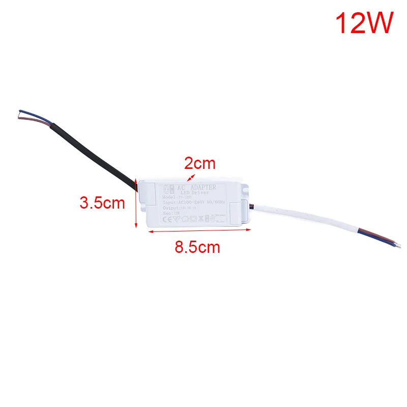 1pc 12V LED Driver Power Supply LED Control Lighting Transformer For Light Strip