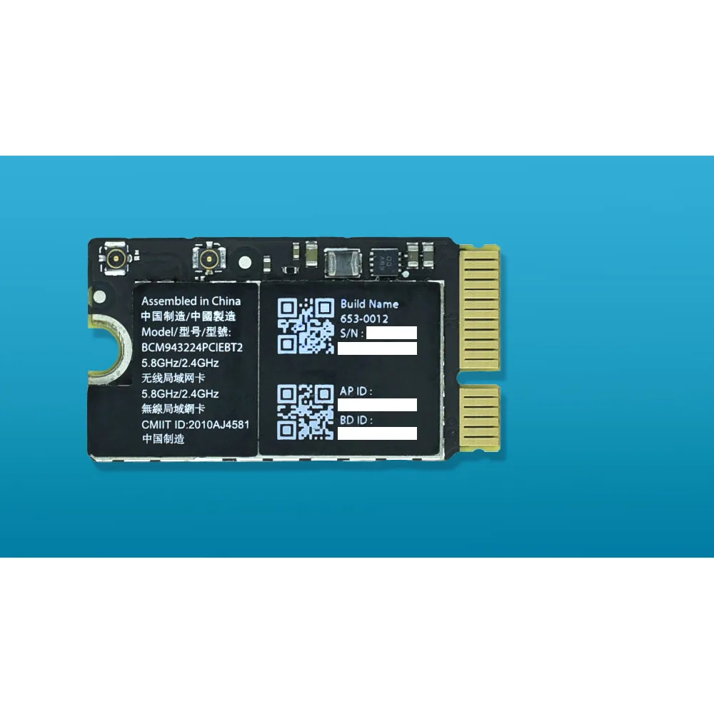 BCM943224PCIEBT2 300Mbps 2.4&5G WiFi bluetooth Network Card for Mac OS