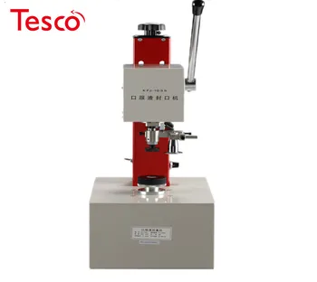 

KFJ-1035 Oral Liquid Lock Cover Seal Machine Manual Oral Liquid Prick Machine Perfume Oral Liquid Solution Capping Machine 220V