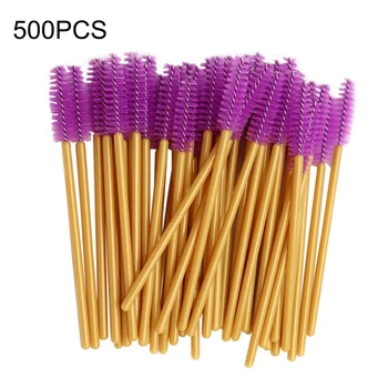 

500pcs/lot Eyelash Brush Disposable Comb Mascara Wands Eye Lashes Extension Applicator Makeup Tool Kit