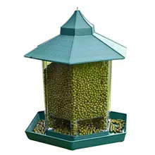 Automatic Bird Feeder Outdoor Balcony Waterproof Hanging Feeder Lazy Window Viewing Bird Feeder Feeding Box handcrafted beaded cat bird feeder