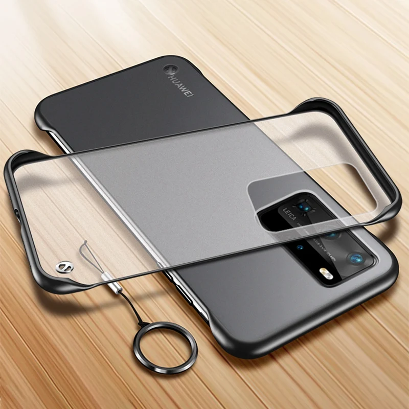 Custodia Per Telefono Ad Anello Senza Cornice Per Huawei P20 P30 Lite P40 Pro Plus Custodia Per Pc Opaca Per Honor 20 Lite View 20 30 Pro Plus 20S 30S