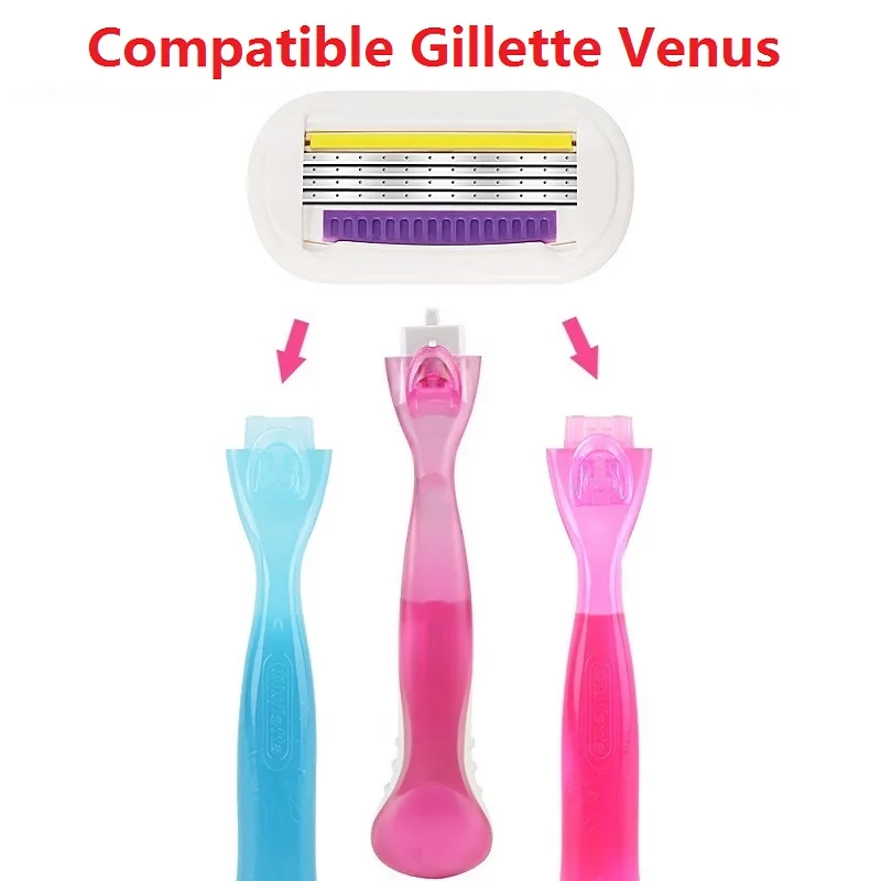 lâminas de barbear para mulheres de segurança depilação lady shavers substituição cabeça compatível gillettee venus