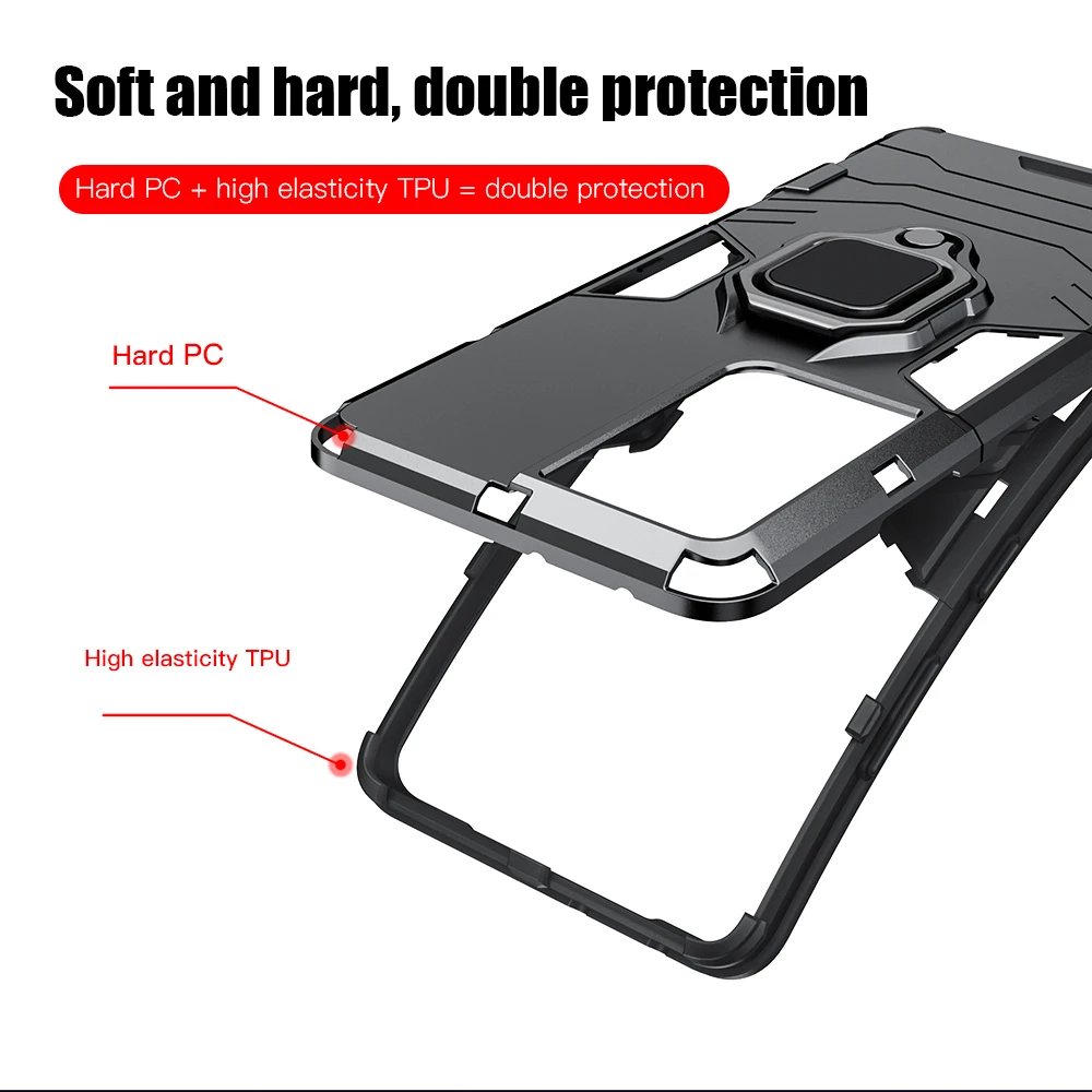 KEYSION Shockproof Armor Case for Samsung S21 Ultra S21+ Plus