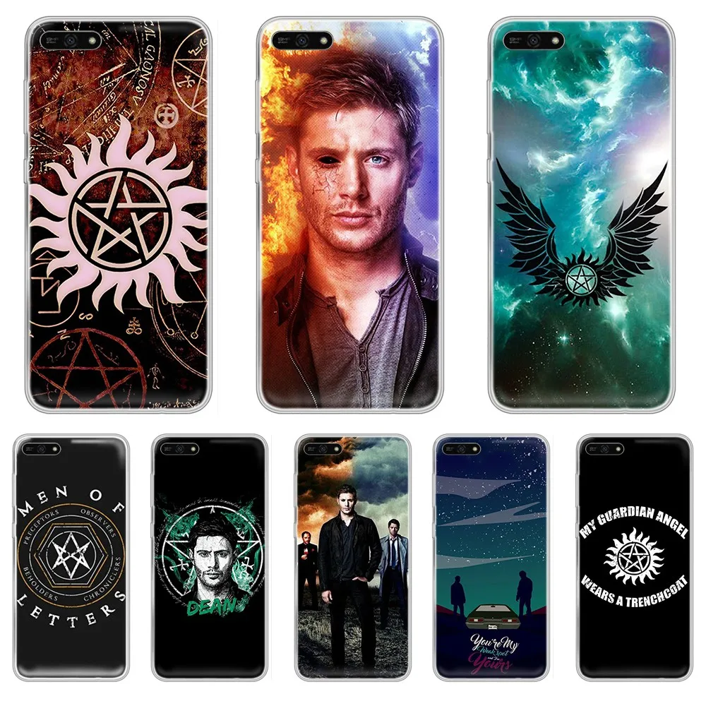Сверхнатуральный чехол SPN Jensen Ackles TV Роскошный прозрачный для телефона Корпус