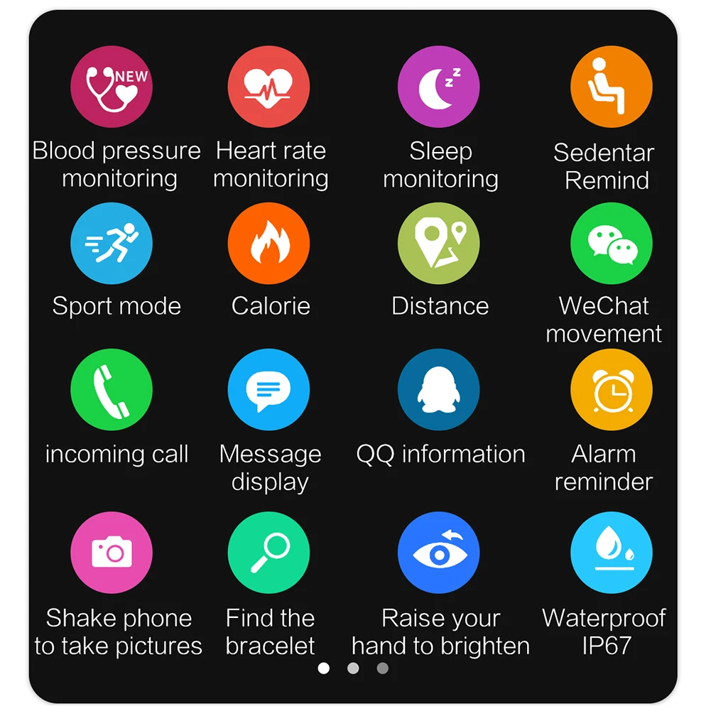

Digital Male Wrist Watch With LED Display Color Screen Smart Bracelet Real-Time Heart Rate Blood Pressure Monitoring H-b