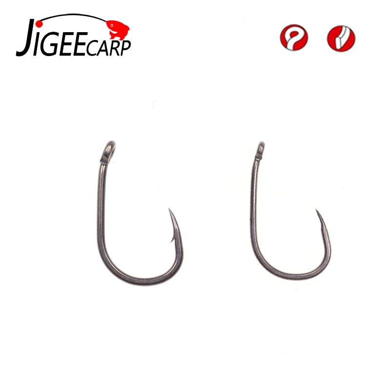 JIGEECARP 50 шт. грубые крючки для ловли карпа, очень сильные Крючки для ловли карпа, острые Крючки для рыбы#2#5#6#7#8