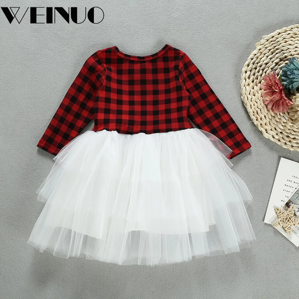 Girls Dress Christmas Dress 2019Top New Toddler Baby Kids Girls Christmas Day Romper Tops Tutu Dress HairToddler Kids Dress