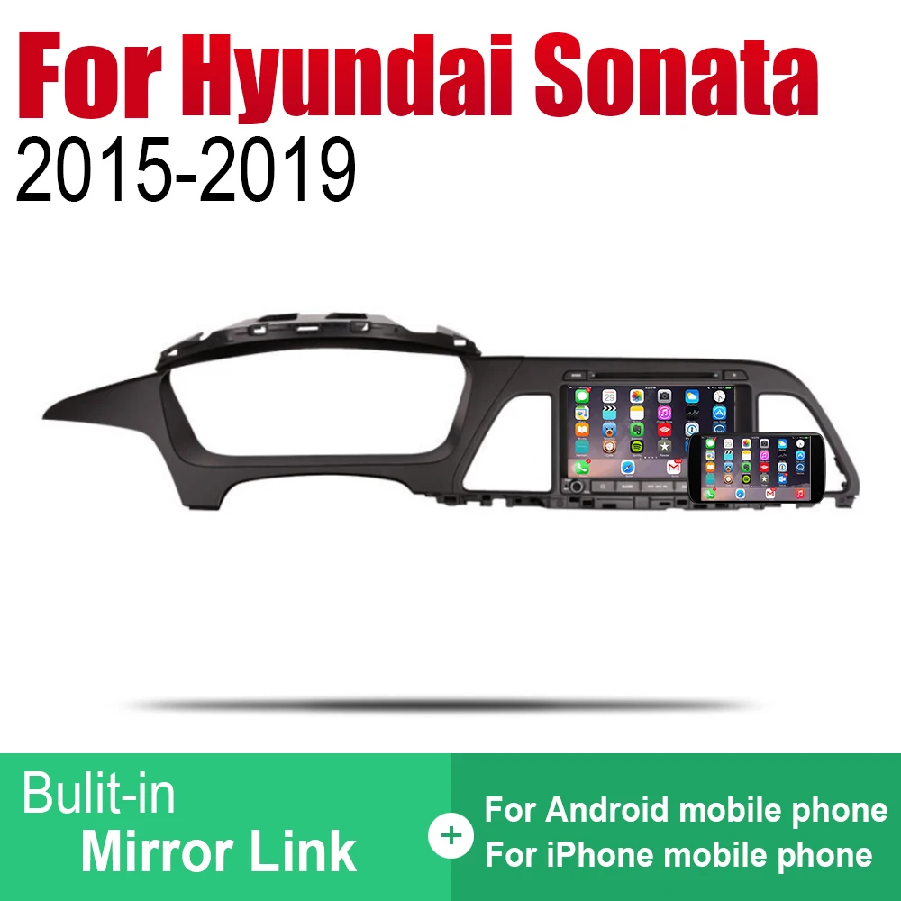 Автомагнитола 2 Din автомобильный DVD на основе Android для Hyundai Sonata LF 2015 2016 2017 2018 2019 HD GPS