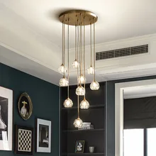 Fss moderne luxe lustre en cristal lampe LED pour salon salle à manger chambre luminaires dintérieur lampe suspendue 