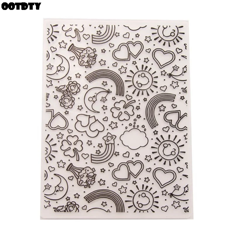

Rainbow Sun Plastic Embossing Folder Template DIY Scrapbook Photo Album Card Making Decoration Crafts