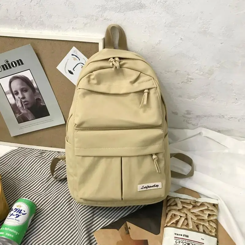 Khaki-S Модный женский рюкзак, рюкзак для путешествий, рюкзак для ноутбука, школьная сумка для девочек-подростков, женский рюкзак на плечо, Mochila Mujer - Цвет: Khaki-S