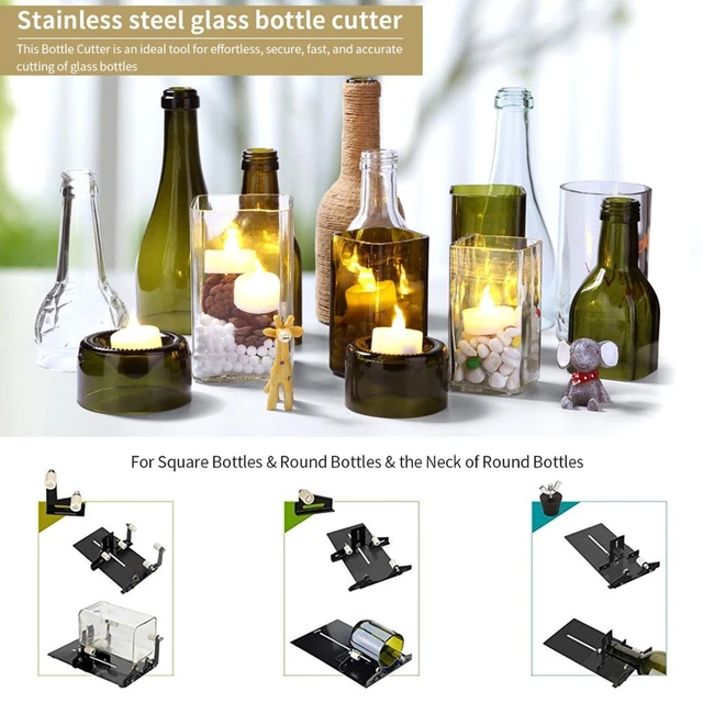 Stainless steel glass bottle cutter, professional new design beer