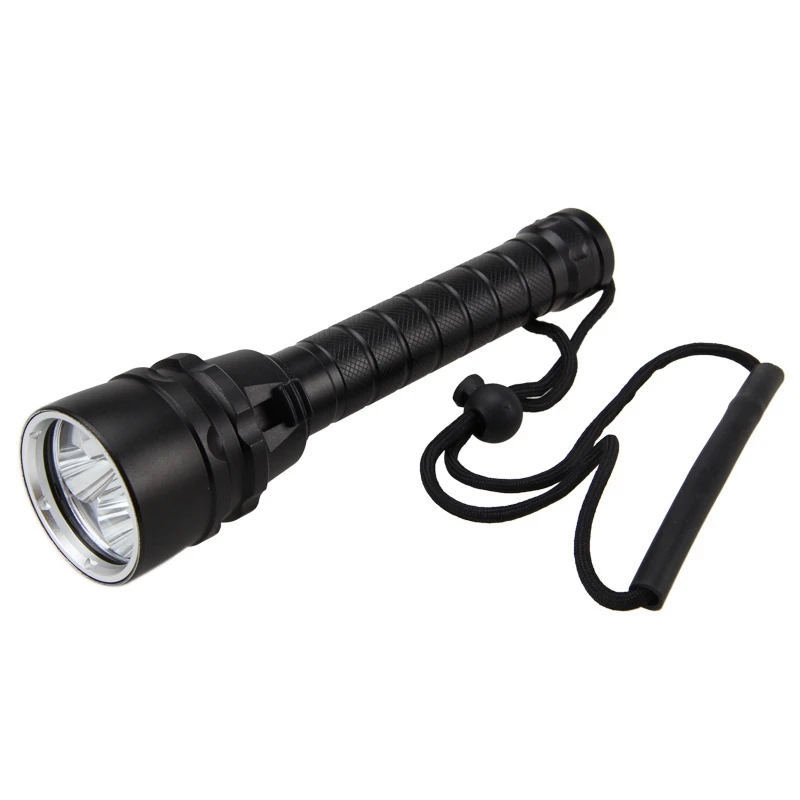 Special Offer of  Waterproof Uv5x Led Scuba Diving Flashlight Torch Light Only Torch No Battery Five Beads Of Led Div