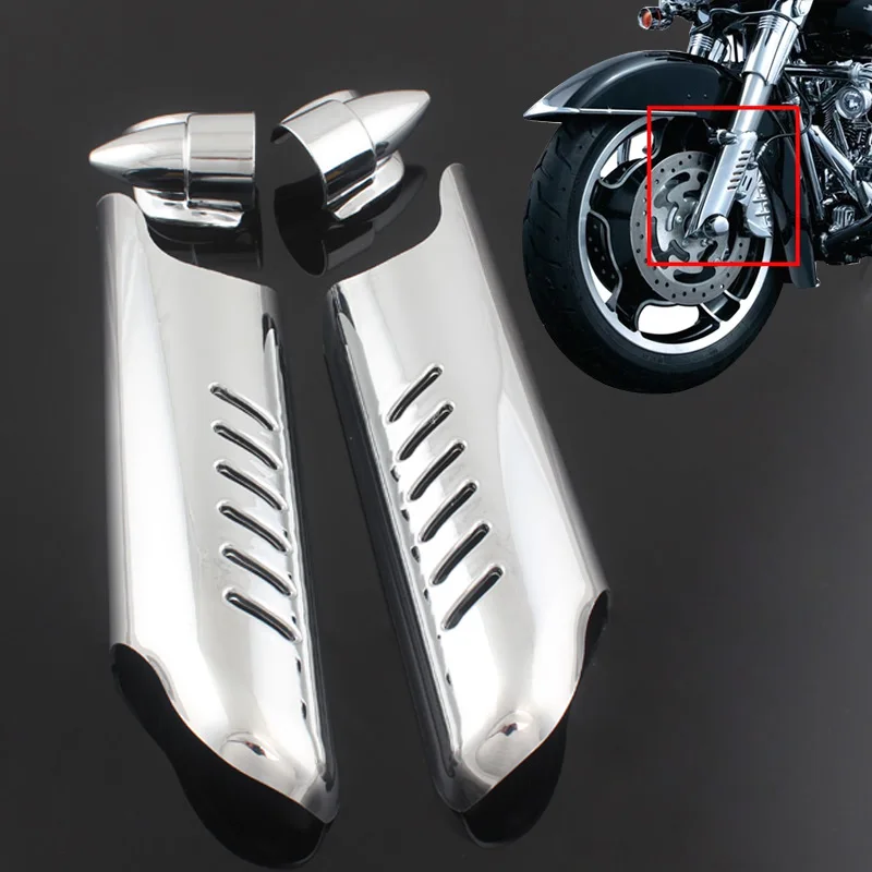 Electra Glide, Street Glide and Tri Glides Chrome Front Fairing Vent Accent for 2014-2019 Harley-Davidson Touring /& Trike Motorcycles