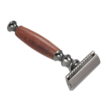 

Double-edged Shaving Razor Safety Beard Razor with Bamboo Handle Mustache Removal Shaving Tool Fashion Sustainable and Durable
