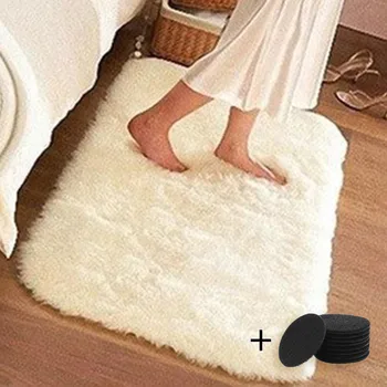 

Household Blanket Super Soft Faux Fur Rug For Bedroom Sofa Living Room Home Entrance Carpets Modern Carpetes Коврик В Прихожую