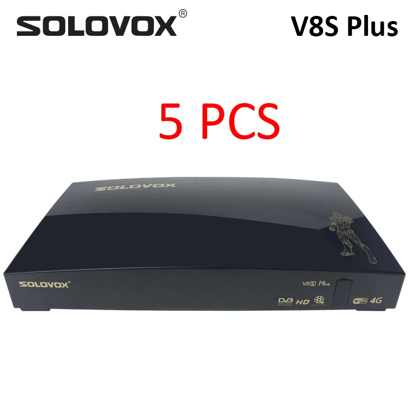 SOLOVOX 5 шт. V8S плюс-цифра спутниковый телевизионный ресивер 2xusb Поддержка Biss Key веб-ТВ дома Театр Поддержка CCCAM MARS ТВ YOUTUBE, YOUPORN DLAN