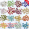 100p 3mm color Sew on crystal glass Diamante Rhinestone jewels Gold Cup Claw Montees 4hole Sewing Stone Beads DIY craft clothes ► Photo 1/3