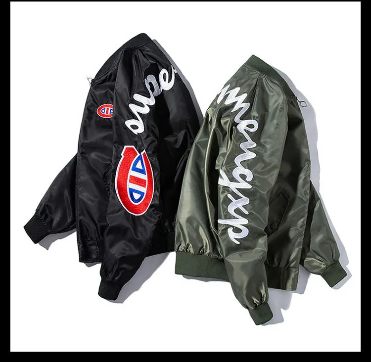 Новая европейская американская Японская уличная Harajuku Мужская Женская куртка-бомбер джинсовый жакет с вышивкой и пальто больших размеров уличная одежда