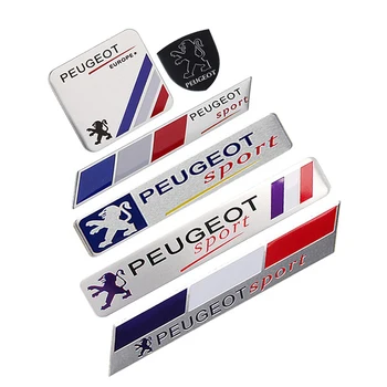

Aluminum Alloy Badge for Peugeot 207 307 107 407 507 508 408 308 506 206 406 1008 5008 3008 Sport Car Body Sticker Decal Decor