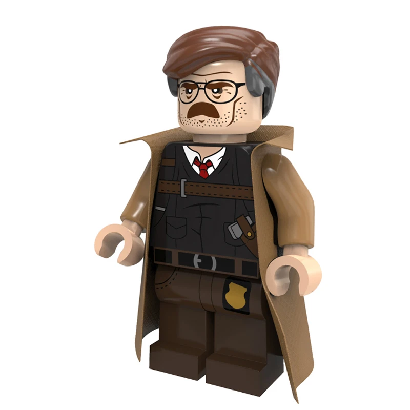 Конструктор с героями мультфильмов BATMAN Gordon in Plain Justice League minifig сделай сам|Блочные