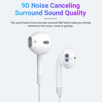 

Earphone Computer Tablet Sport-Earbud HIFI Sound Headphon 3.5mm in ear for phones MP3 with Mic Headsets