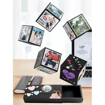 

Wonderlife Party's Jumping Surprise Photo Box Gift Explosion For Anniversary Scrapbook DIY Photo Album Boxes