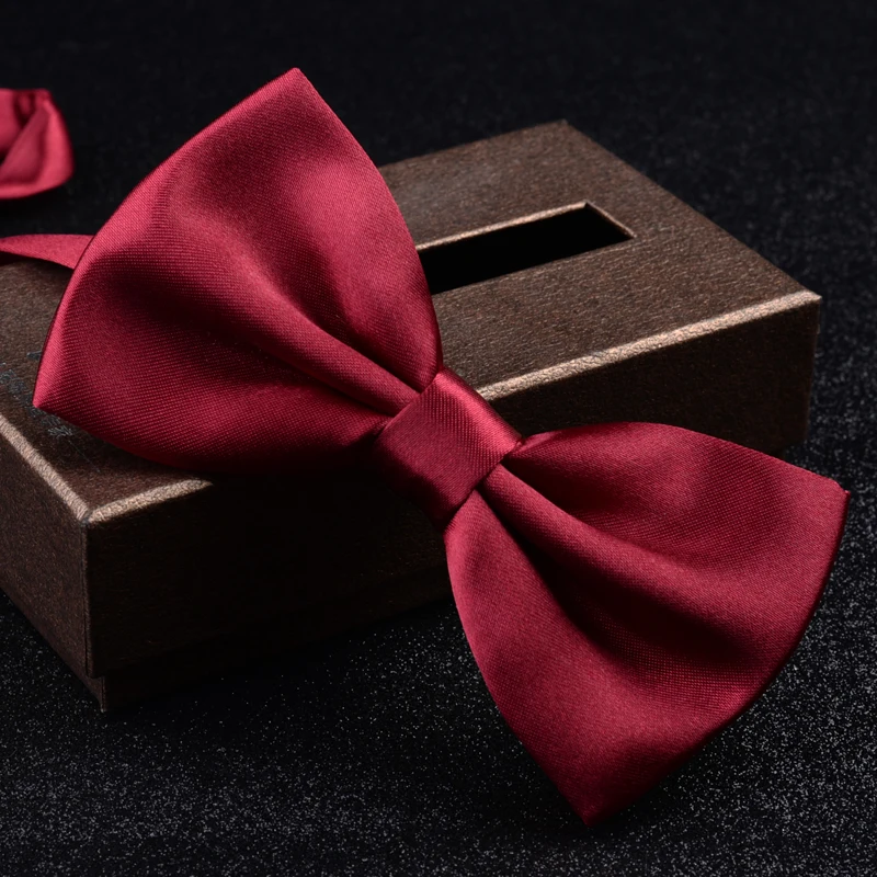 Мужской галстук-бабочка, свадебное красное официальное платье, галстук-бабочка для жениха, винно-Красные праздничные рубашки с галстуком-бабочкой, Свадебный Мужской галстук-бабочка