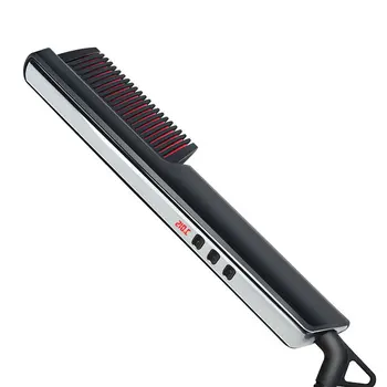 

LCD Hair Straightener Comb Men's and Women's Hair Straightener Beard Comb Ceramic Curling Straightener Hair Style Comb
