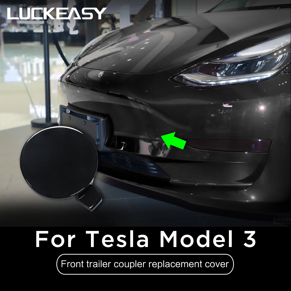 Gray TIKSCIENCE Front Bumper Tow Hook Cover Cap Car Exterior Modification Accessories Front Tow Hook Cover for Tesla Model 3 2017-2021 Gray TIKSCIENCE Front Bumper Tow Hook Cover Cap Car Exterior Modification Accessories Front Tow Hook Cover for Tesla Model 3 2017-2021