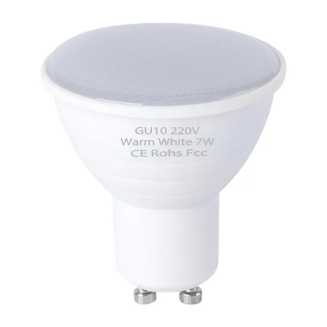 GU10 Milky GU10 светодиодный лампы 220V лампы MR16 Точечный светильник 7 Вт GU5.3 точечный светильник лампа E27 кукурузная лампа светодиодный лампада 5 Вт Bombilla gu 10 светодиодный ампулы E14 2835 - Испускаемый цвет: GU10 Milky