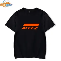 ATEEZ новая k-pop группа футболка Топы Hongjoong Seonghwa Yunho Yeosang San Mingi Wooyoung Jongho ATEEZ футболка