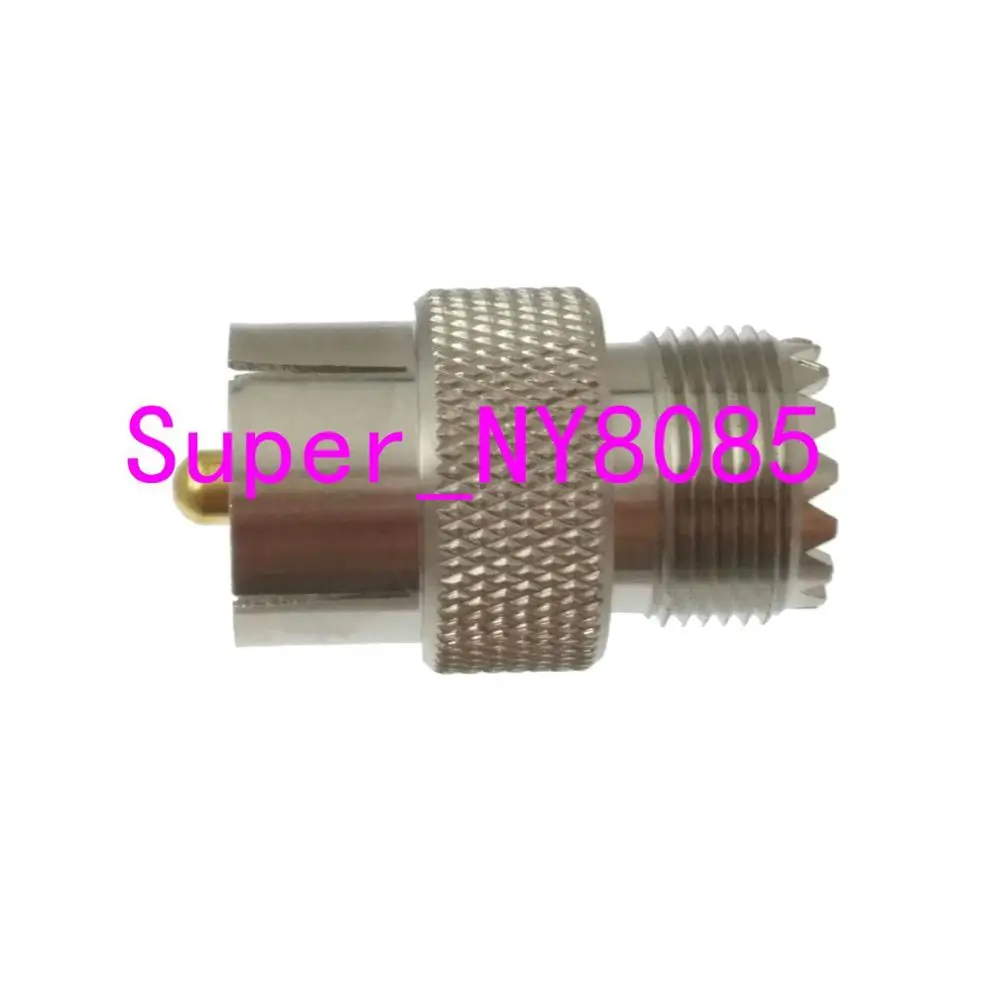 10Pcs Adapter UHF PL-259 Push-On//Quick Male to UHF Female SO-239 Connector
