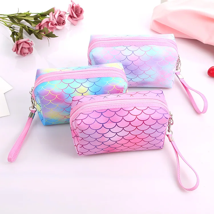

2020 Women Cosmetic Bag Pink laser Makeup Bag Zipper Make Up Handbag Organizer Storage Case Pouches Toiletry Wash Beauty Box