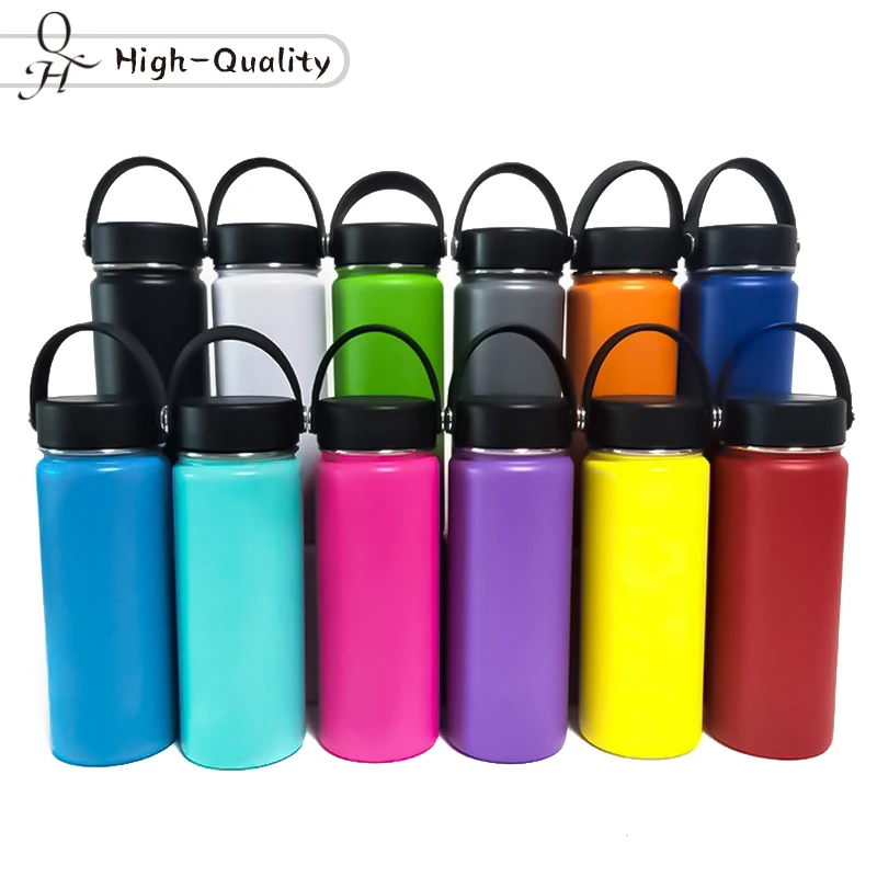 Buy High Quality Stainless Steel Water Bottle Hydro Flask Water Bottle Vacuum Insulated Wide Mouth Travel Portable Thermal Bottle